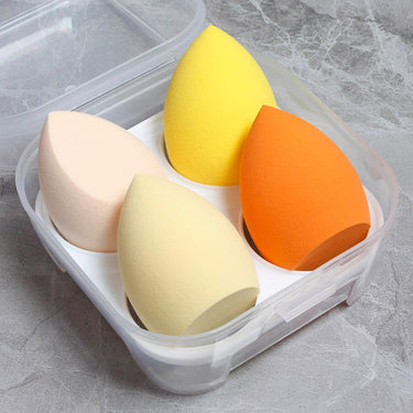 4pc Makeup Blender Sponge Set Yellow